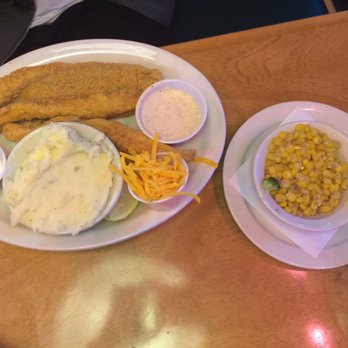 Texas Roadhouse - Fried Catfish, potatoes and corn - Steakhouses Near Me - Belton, Missouri