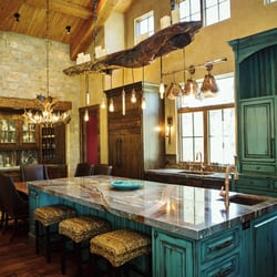 Delta Granite - Louis Blue Granite  installed with a miter edge profile
