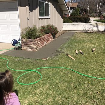 Finish 76. - Front path - General Contractors Near Me