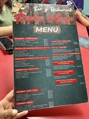 Menu photo 2 Rancho Alegre Bar And Rest Carolina, PR