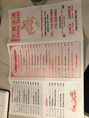 Menu photo 8 China Taste Amherst, NY