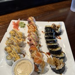 Spider, Needham, shrimp tempura rolls