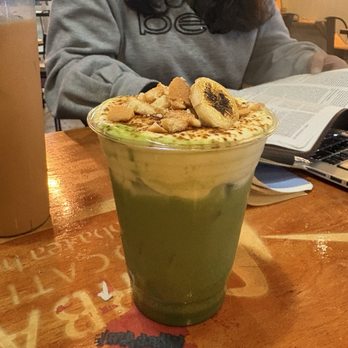 Urban Location Boba Tea House - Banana Matcha - Coffee & Tea Near Me - Placentia, California Urban Location Boba Tea House - Banana Matcha - Coffee & Tea Near Me - Placentia, California