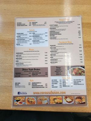 Menu photo 2 Coco’s cafe Zion, IL Menu photo 2 Coco’s cafe Zion, IL