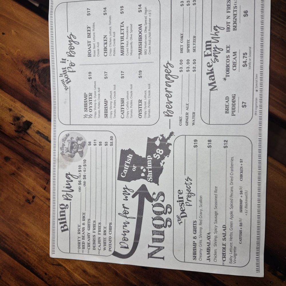 Po Boy Riche - Menu. - Cajun/Creole Near Me - Jersey City, New Jersey