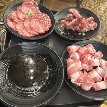 TK92 Korean BBQ - Beef tongue, seasoned rib finger, beef belly - Korean Near Me - San Gabriel, California
