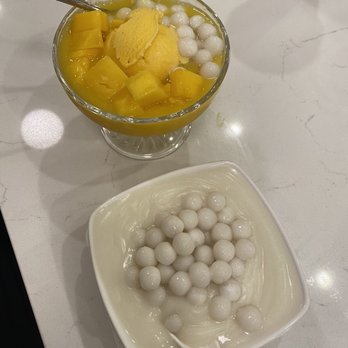 Mango Mango - A4. Mango Juice with Rice Ball and Ice Cream H5. Almond Paste Soup w Rice Ball - Desserts Near Me - Long Island City, New York Mango Mango - A4. Mango Juice with Rice Ball and Ice Cream H5. Almond Paste Soup w Rice Ball - Desserts Near Me - Long Island City, New York
