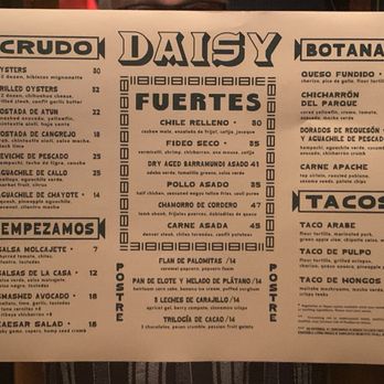 Daisy - Lots to chose from On the menu - Cocktail Bars Near Me - Los Angeles, California