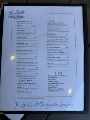 Menu photo 2 The Grille At Bridgewater Crossing Bridgewater, PA Menu photo 2 The Grille At Bridgewater Crossing Bridgewater, PA