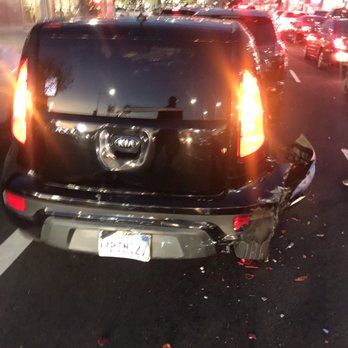 United Auto Collision - Back damage to the rear door, and bumper - Body Shops Near Me - Gardena, California