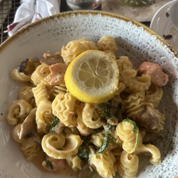 Von's 1000Spirits - Northwest King Salmon Sourdough Pasta - New American Near Me - Seattle, Washington Von's 1000Spirits - Northwest King Salmon Sourdough Pasta - New American Near Me - Seattle, Washington