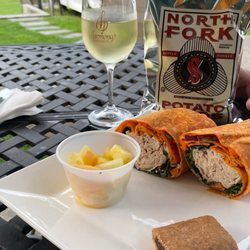 Harmony Vineyards - Turkey wrap with chips. Pretty good. Went well with the wine.