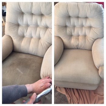 Stanley Steemer - This chair is being brought back to life by one of our talented technicians. - Carpet Cleaning Near Me - Traverse City, Michigan Stanley Steemer - This chair is being brought back to life by one of our talented technicians. - Carpet Cleaning Near Me - Traverse City, Michigan