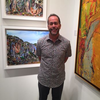 Art Wynwood - "A human piece of art nestled between the displayed art", 2018. - Art Galleries Near Me - Miami, Florida