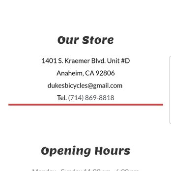 Duke's Bicycles - Bikes Near Me - Anaheim, California