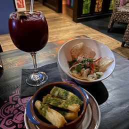 Red Sangria, Yucca Fries, Peruvian Ceviche