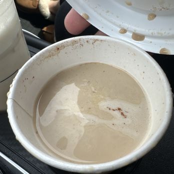 Starbucks - They threw everything on top without mixing and skipped some steps I order the same coffee every time nothing special just warm - Coffee & Tea Near Me - Oceanside, California