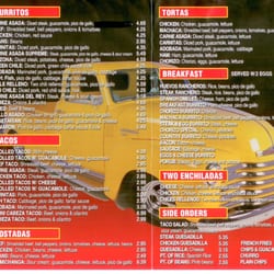 Aliberto's Mexican Food - Menu - Inside