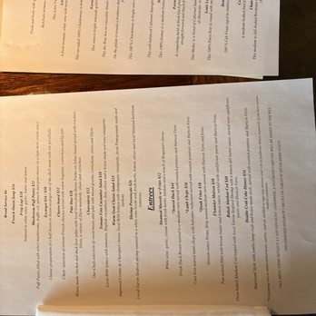 Ville Sainte Bistro - Silverware:: ornate knife :: menu + wine list - French Near Me - Mount Pleasant, South Carolina