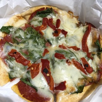Abbie's Imports - Spinach and pepperoni pizza- excellent - International Grocery Near Me - Beaumont, Texas