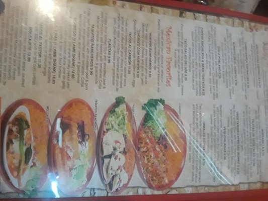 Menu photo 6 Torero's Mexican Restaurant Cary, NC