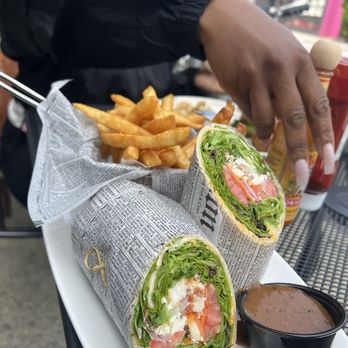 Underground Coffee & Ales - Cobb salad with Chicken but make it a wrap!! - Cafes Near Me - Highland, New York Underground Coffee & Ales - Cobb salad with Chicken but make it a wrap!! - Cafes Near Me - Highland, New York
