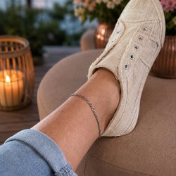 The Bronze Lily - Permanent jewelry anklet by Larae at The Bronze Lily