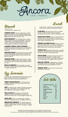 Menu photo 5 Ancora Cafe + Bakery Madison, WI
