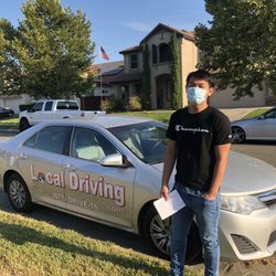 Local Driving School - Yuba City - First driving lesson & he felt more confident after returning home.