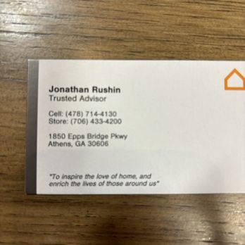 Ashley Store - Jonathan's business card - Furniture Stores Near Me - Athens, Georgia Ashley Store - Jonathan's business card - Furniture Stores Near Me - Athens, Georgia