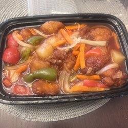 Bangkok Thai Express - Very runny and mushy chicken.