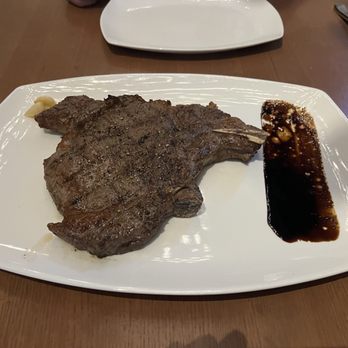Modern Steak - Ribeye to share with a balsamic reduction and assorted salts - Steakhouses Near Me - Calgary, Alberta