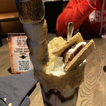 Slater's 50/50 - S'mores shake = AMAZING - Burgers Near Me - Denver, Colorado Slater's 50/50 - S'mores shake = AMAZING - Burgers Near Me - Denver, Colorado