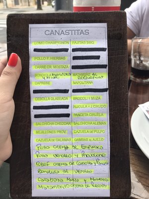 Menu photo 1 Fortaleza Buenos Aires, C