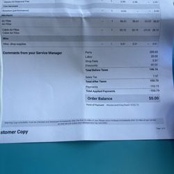 Mavis Tires & Brakes - Paid $153.73 on 8/26/26