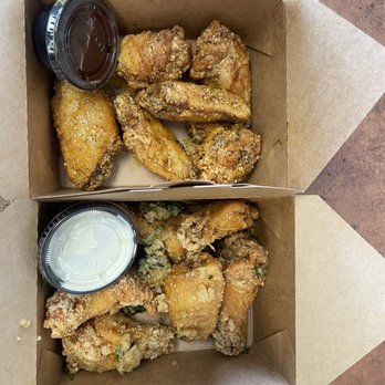 Boba Birds - Lemon pepper and honey garlic Parmesan wings. - Bubble Tea Near Me - Pinole, California Boba Birds - Lemon pepper and honey garlic Parmesan wings. - Bubble Tea Near Me - Pinole, California
