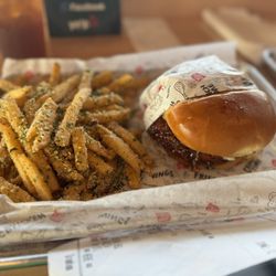 Bonchon Bayonne - Lefante Way - Chicken Sandwich with French Fries