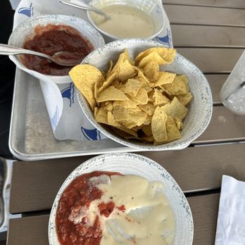 Fins Bar & Grill - Queso and salsa - American Near Me - Bolivar Peninsula, Texas