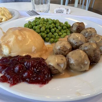 IKEA - Meatballs with gravy. Mash, green peas, and sauce. - Home Decor Near Me - Charlotte, North Carolina IKEA - Meatballs with gravy. Mash, green peas, and sauce. - Home Decor Near Me - Charlotte, North Carolina