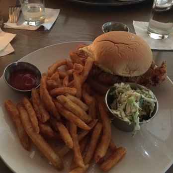 Third Street Social - Fried chicken sandwich w/ fries and jalapeño Cole slaw. Delish!!! - Bars Near Me - Lee's Summit, Missouri Third Street Social - Fried chicken sandwich w/ fries and jalapeño Cole slaw. Delish!!! - Bars Near Me - Lee's Summit, Missouri