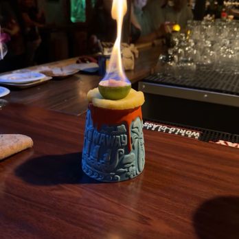 Stowaway - Flaming drink! - Tiki Bars Near Me - Tustin, California