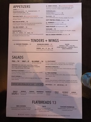 Menu photo 6 Theory Chicago, IL