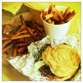 Five Guys - cajun fries, little hamburger - Burgers Near Me - Orange, California Five Guys - cajun fries, little hamburger - Burgers Near Me - Orange, California