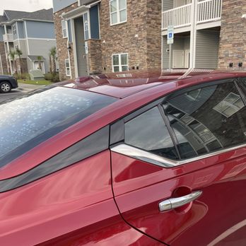 Car Doctor Window Tinting - Rear window vs side window bad tinting defect - Car Window Tinting Near Me - Conway, South Carolina