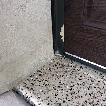 The Epoxy Garage Guy - Paint on rubber garage door trim. - Flooring Near Me