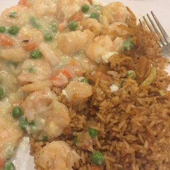 Tasty Eggroll - 63s. Shrimp in Lobster Sauce with "fried rice" that is not fried, just brown. - Chinese Near Me - Plano, Texas Tasty Eggroll - 63s. Shrimp in Lobster Sauce with "fried rice" that is not fried, just brown. - Chinese Near Me - Plano, Texas