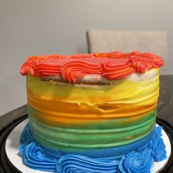 Forest Fairy Bakery - a rainbow cake on a plate - Bakeries Near Me - Issaquah, Washington Forest Fairy Bakery - a rainbow cake on a plate - Bakeries Near Me - Issaquah, Washington