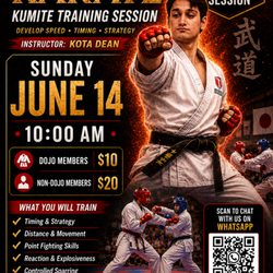 Ryukyu Japan Karate-Do - June 14 - Special Monthly Kumite Training Session