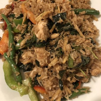 Thai Thai'M - Chicken basil fried rice, pretty good but has a distinct taste - Thai Near Me - Loveland, Colorado