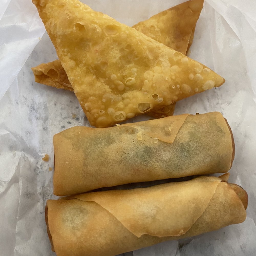 Chopstix - Cream cheese and crab wontons and vegetable spring rolls - Chinese Near Me - Las Vegas, Nevada Chopstix - Cream cheese and crab wontons and vegetable spring rolls - Chinese Near Me - Las Vegas, Nevada